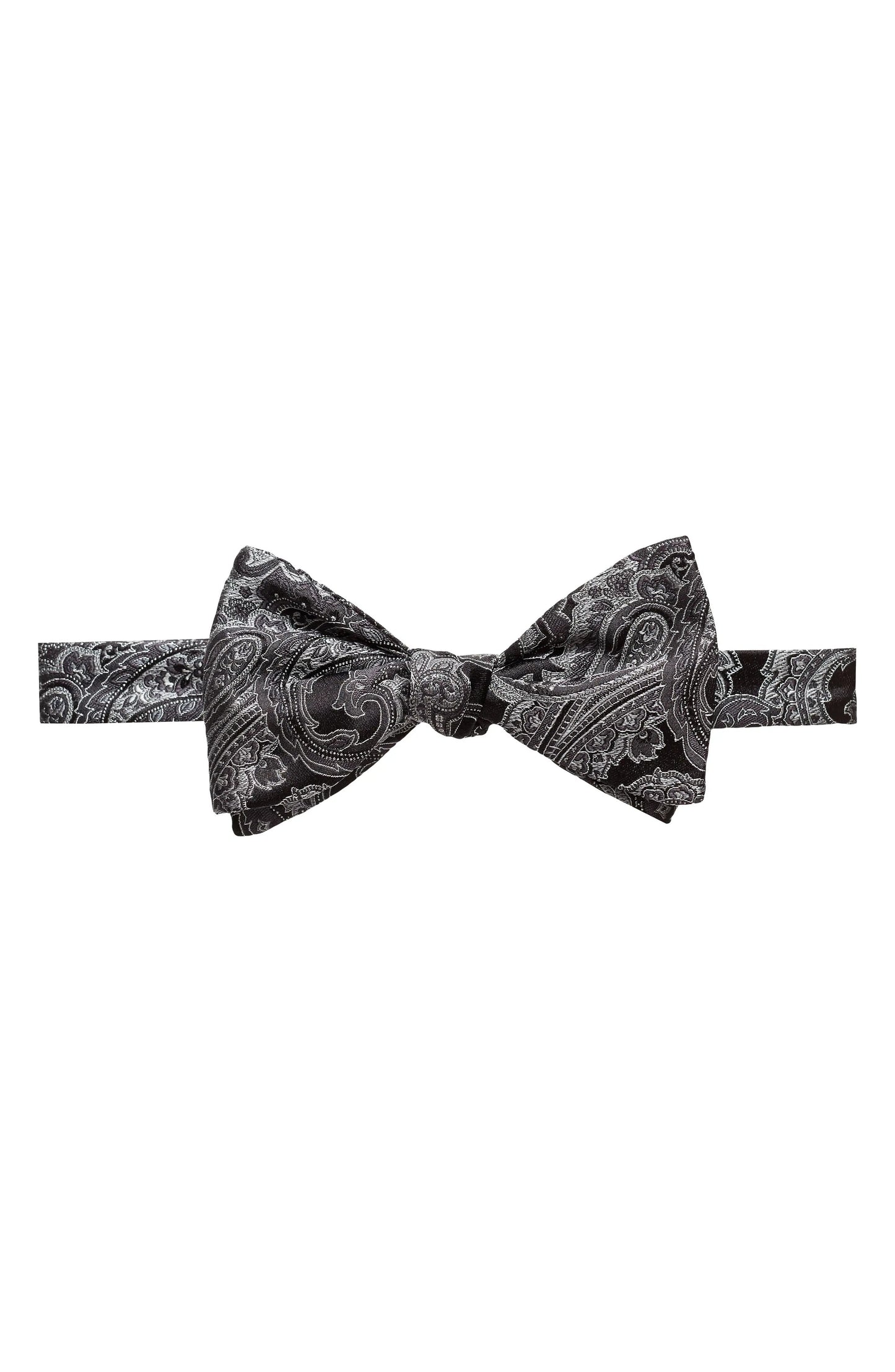 Eton Men's Paisley Bow Tie, Size One Size - Black