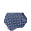 Eton Mini Dot & Square Diamond Grid Silk Classic Tie Blue