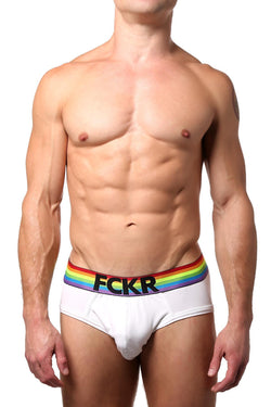FCKR Pride White Brief thumbnail 1