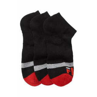 FILA Fila Fila Heritage Blocked Toe Mini Crew Length Socks - Pack of 3 Black 10-13 at Nordstrom Rack - Un