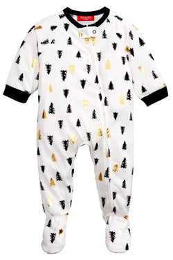 Family PJs BABY Tree-Print Footed Onesie Pajama thumbnail 1