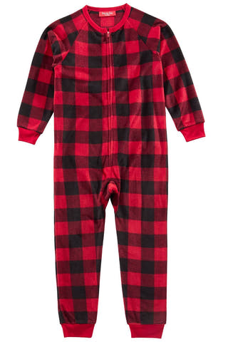 Family PJs KIDS Buffalo Check Onesie Pajama