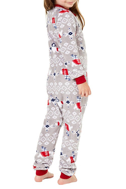 Family PJs KIDS Polar Bear Pajama Onesie thumbnail 3