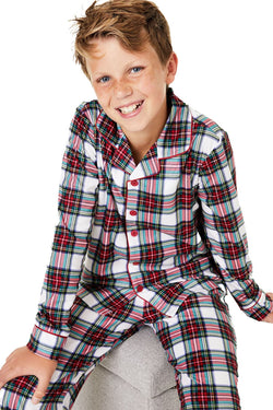 Family PJs KIDS Stewart Plaid Pajama Set thumbnail 2