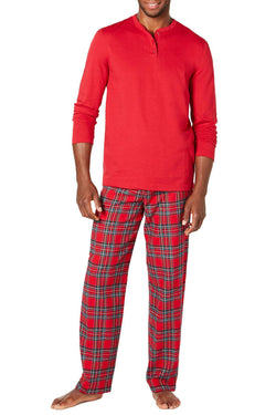 Family PJs Men Holiday Mix It Pajama Set in Brinkley Plaid thumbnail 1
