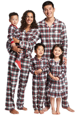 Family PJs Men Holiday Pajama Set in Stewart Plaid thumbnail 3