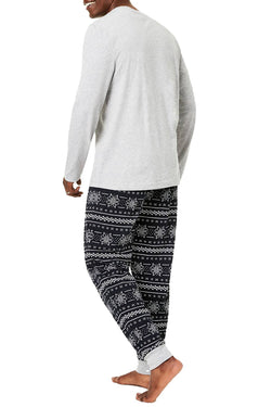 Family PJs Men Ready Set Snow Pajama Set thumbnail 2