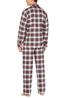 Family PJs Men Stewart Plaid Button Up Pajama Set thumbnail 2