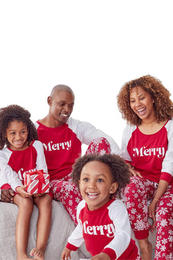 Family PJs PET Holiday Pajamas in Merry Snowflake thumbnail 3