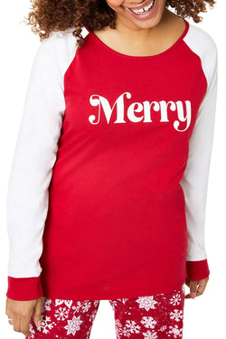 Family PJs Women's Holiday Pajama Set in Merry Snowflake thumbnail 3