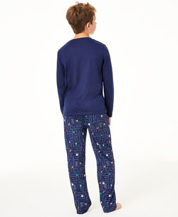 Family Pajamas Matching Kids Race For Presents Pajama Set Presents thumbnail 2