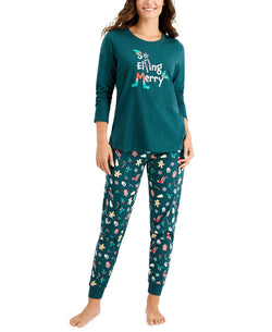 Family Pajamas Matching So Elfing Merry Set thumbnail 1