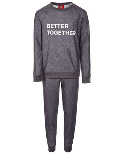 Family Pajamas Matching Toddler Little & Big Kids 2-pc. Better Together Family Pajama Set Charcoal Hthr thumbnail 1