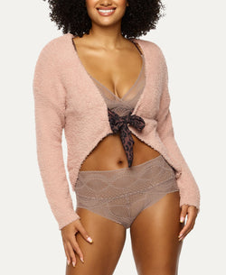 Felina Denali Cozy Knit Cardigan Tan thumbnail 1