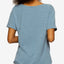 Felina Organic Cotton Scoop Neck Loungewear T-shirt Sky