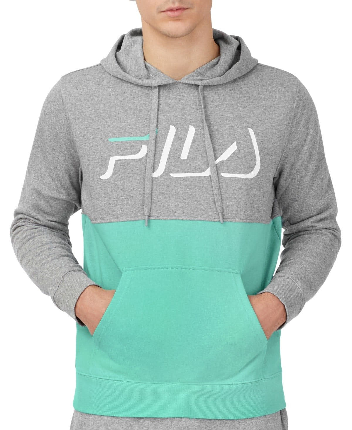 Fila Mens Maeryn Colorblocked Logo Hoodie