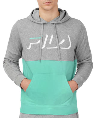 Fila Mens Maeryn Colorblocked Logo Hoodie