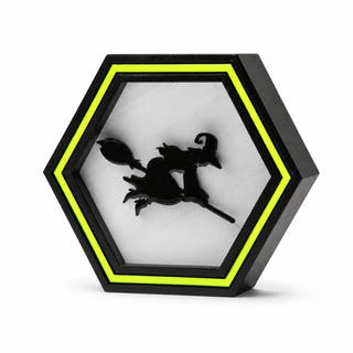 Flying Witch Coffin Halloween Shadow Box DEcor