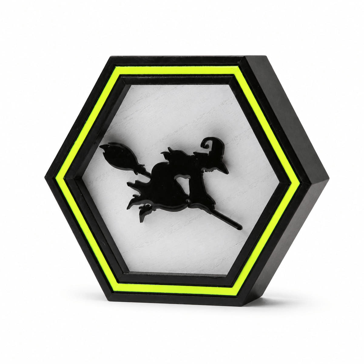 Flying Witch Coffin Halloween Shadow Box DEcor