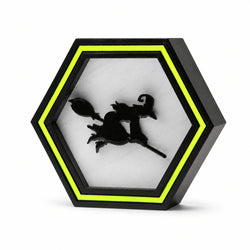 Flying Witch Coffin Halloween Shadow Box DEcor thumbnail 1