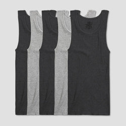 Fruit of the Loom Grey Black 5-Pack Shirts thumbnail 1