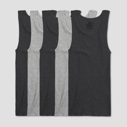 Fruit of the Loom Grey Black 5-Pack Shirts thumbnail 4