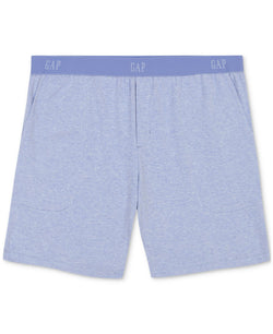 GAP 2-Pc. Heathered Henley Shirt & Shorts Pajama Set thumbnail 2