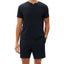 GAP 2-Pc. Heathered Henley Shirt & Shorts Pajama Set