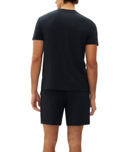 GAP 2-Pc. Heathered Henley Shirt & Shorts Pajama Set thumbnail 2