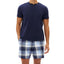 GAP 2-Pc. Solid Henley & Plaid Pajama Shorts Set