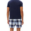 GAP 2-Pc. Solid Henley & Plaid Pajama Shorts Set