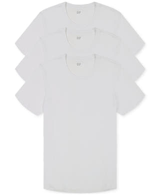 GAP 3-Pk. Cotton Crewneck Undershirt