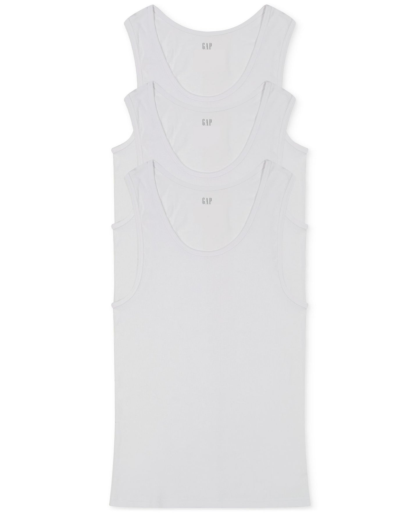 GAP 3-Pk. Cotton Ribbed Tank Tops