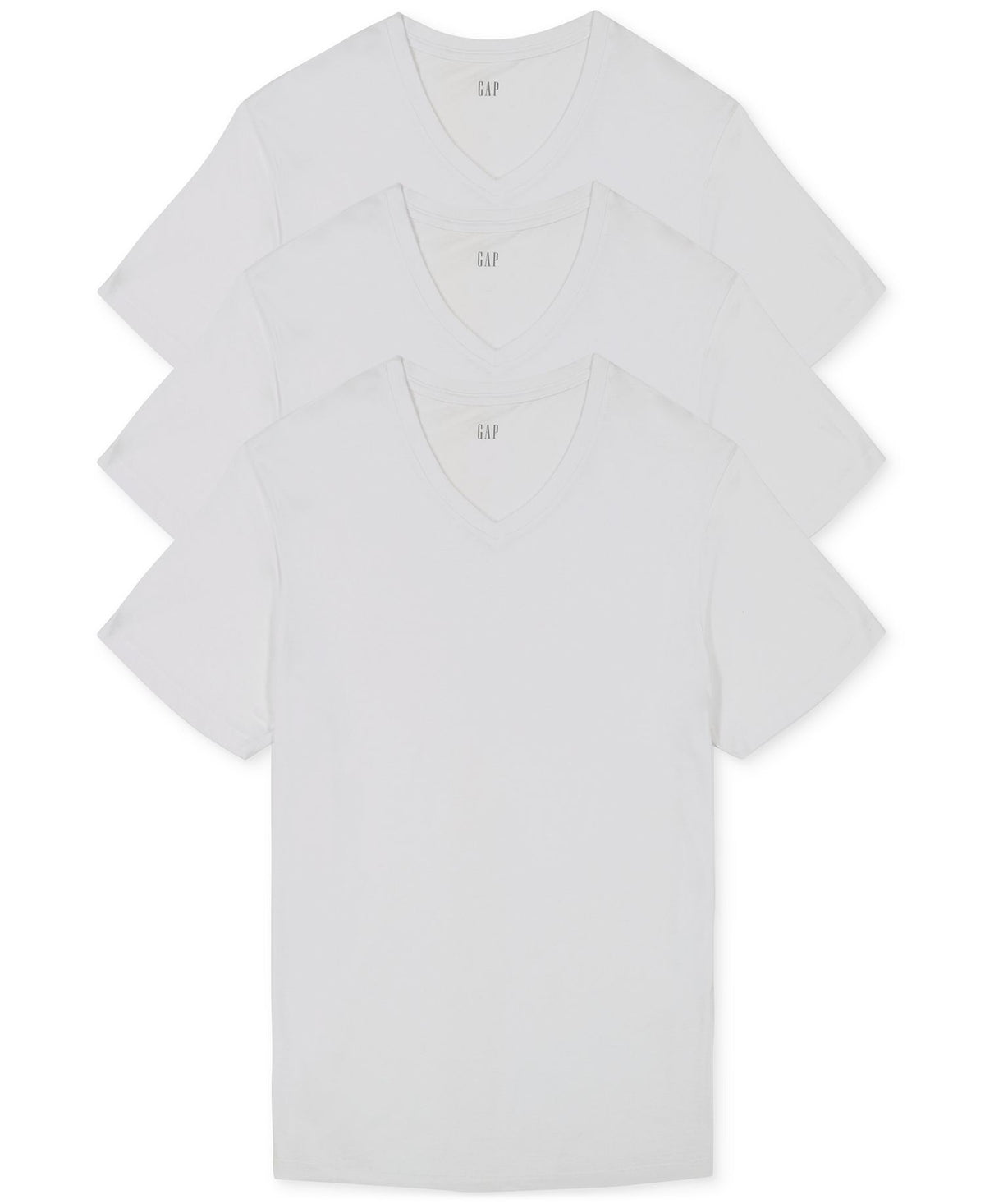 GAP 3-Pk. Cotton V-Neck Undershirt
