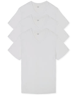 GAP 3-Pk. Cotton V-Neck Undershirt thumbnail 1