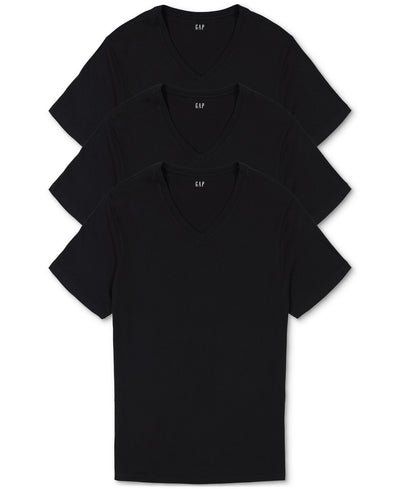 GAP 3-Pk. Cotton V-Neck Undershirt