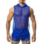 GIGO Temptation Blue Hoody Muscle Top