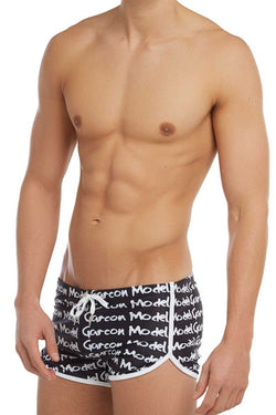 Garcon Model Black Graffiti Swim Short thumbnail 2