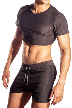 Gigo Black Candle Crop Top thumbnail 2