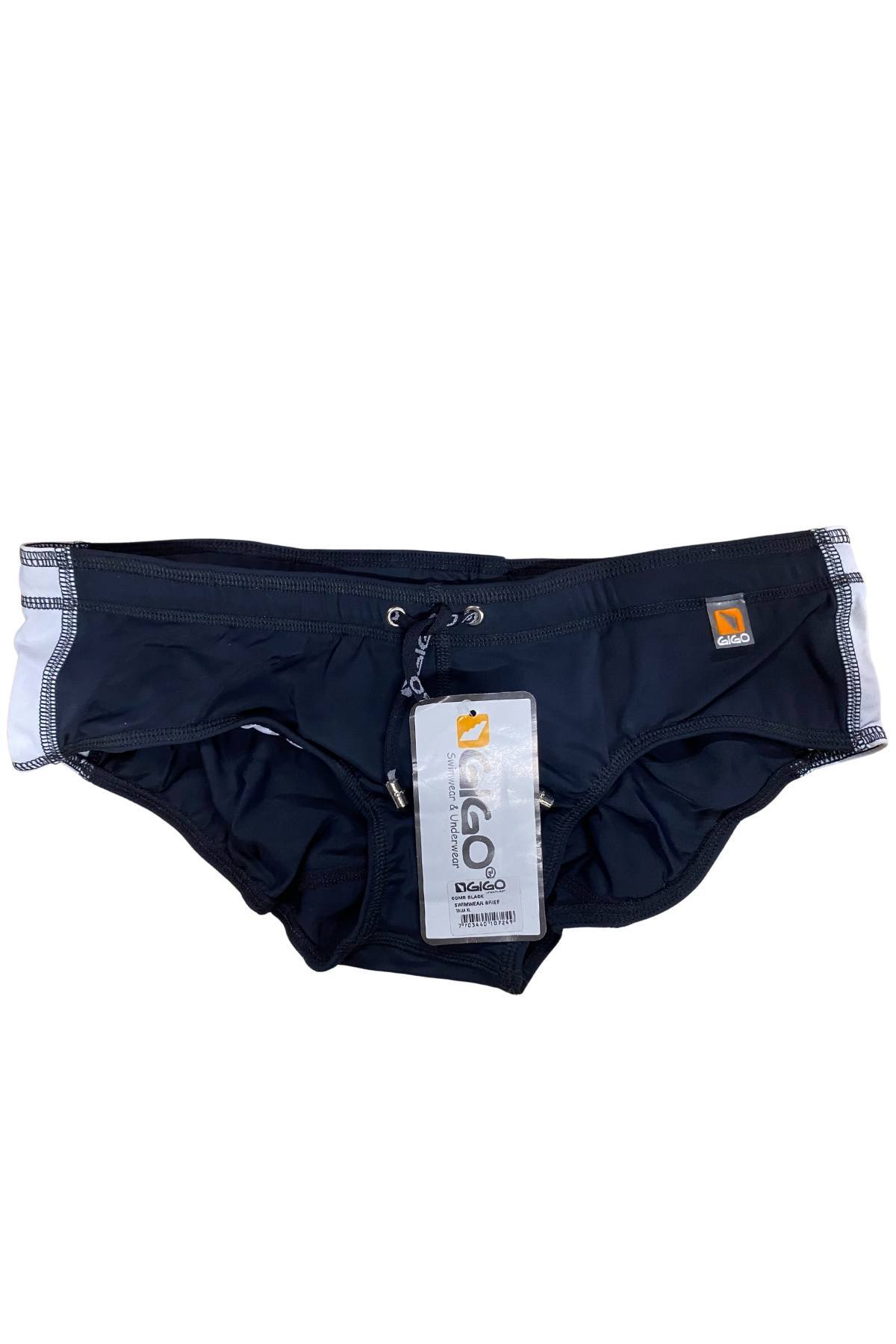 Gigo Black Comb Swim Brief