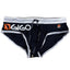 Gigo Black Logo Swim Brief