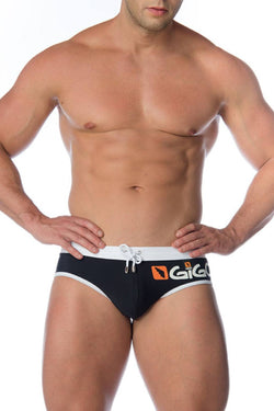 Gigo Black Logo Swim Brief thumbnail 1