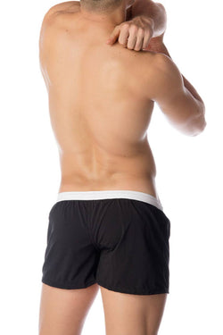 Gigo Black Logo Swim Short thumbnail 2