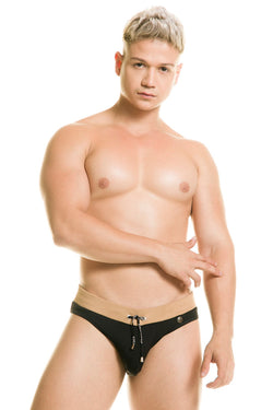 Gigo Black Sophisticated Swim Brief thumbnail 2