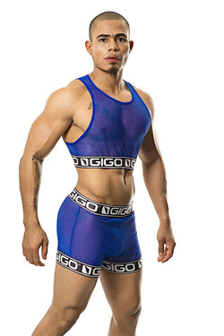 Gigo Blue Temptation Crop Top thumbnail 1