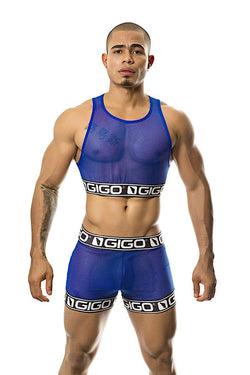 Gigo Blue Temptation Crop Top thumbnail 2