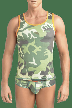 Gigo CAMOUFLAGED Tank Top T Shirt thumbnail 1
