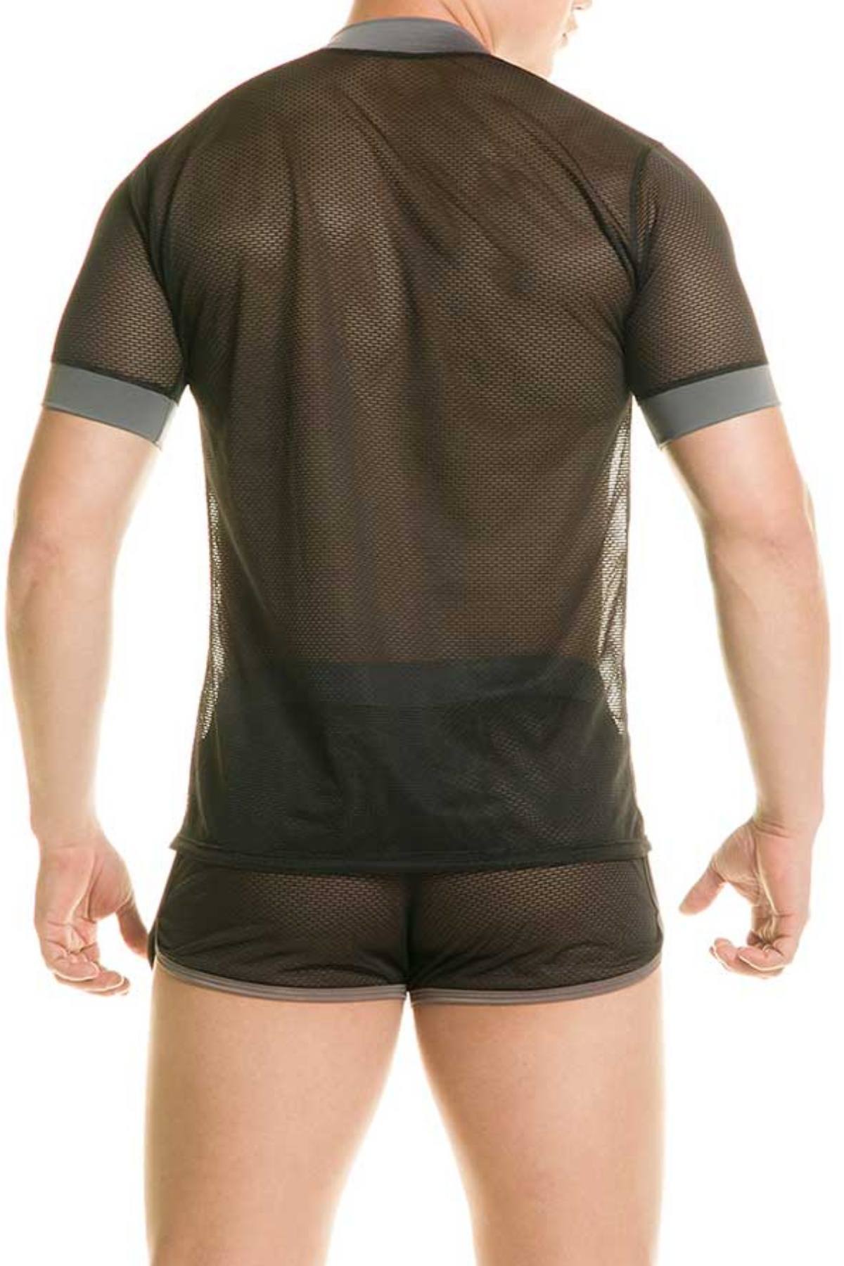 Gigo Dark Grey Destructive T-Shirt