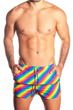 Gigo Gay Pride Rainbow Swim Shorts thumbnail 1