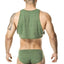 Gigo Green Greek Crop Top